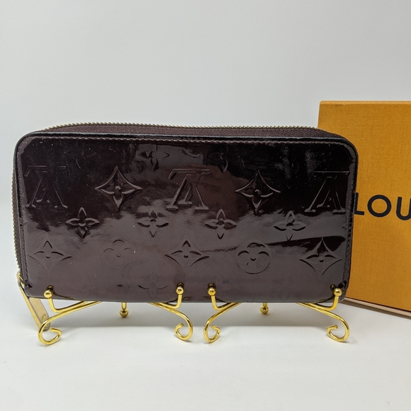 Louis Vuitton Monogram Vernis amaranth wallet zip - Picture 5 of 15